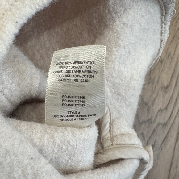 Aritzia Wilfred Free The Ganna Wool Button Up Shirt Jacket Size 2XS Cream - Picture 5 of 11